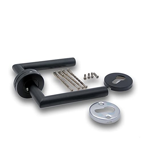 Poignée de porte à angle droit robuste anti-empreinte pour bureau - 5