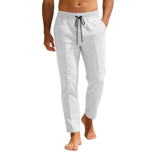 Pantalon de loisirs léger coupe baggy jambes larges homme