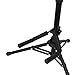 HOHXFYP Guitar Stand, Adjustable Height Folding Ukulele Stand with Auto Lock, Instrument Violin Stands for All Small Stringed Instruments,Single Bass, Acoustic, Electric