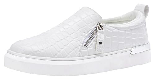 Image of Jeossy Women's Slip On Shoes Casual Fashion Sneakers 8010 Arch Support Loafers for Women with Zipper