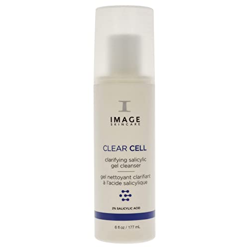 IMAGE Skincare, CLEAR CELL Salicylic Gel Cleanser, Gentle Foaming Face Wash Removes Excess Oil and Shine for Oily Prone Skin, 6 oz