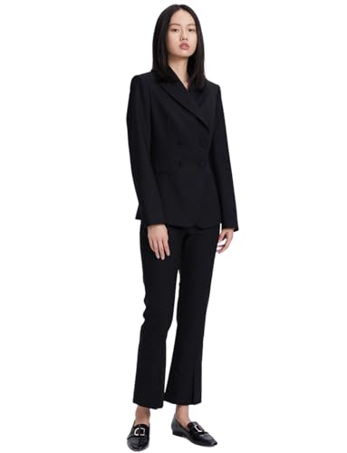 Smoking femme deux pièces costume d'affaires aux finitions soignées haut de gamme