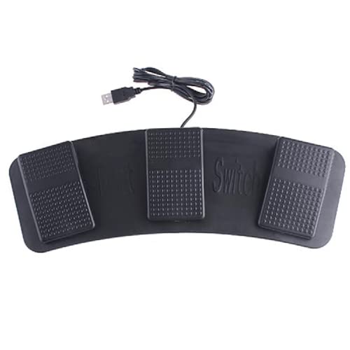 Wscoficey USB-Fußschalter, Pedal, Plug & Play Cover
