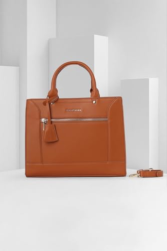 Image of Van Heusen Women Vogue Satchel Bag | Classic Style | Bags, Brown