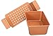 Meatloaf Pan professional Healthy Non-Stick Copper Coating 2-Piece With Removable Tray Drains