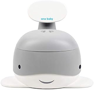 Ana Baby Whale Training Potty with Back Rest, Removable Bowl and Lid (Grey)
