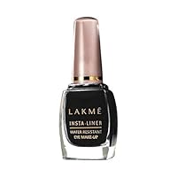 Lakme Insta Eye Liner, Black Semi_Matte Finish, Water Resistant, Long-Lasting, 9 Ml