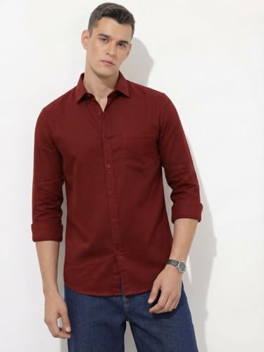 Image of Men Solid Good Color Shirt | Trendy Casual & Formal Wear | Comfortable Cotton Blend | Slim Fit Stylish Shirt