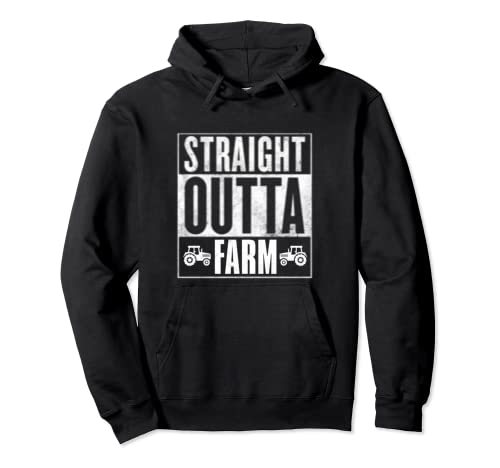 Straight Outta Farm Farmers Market Cultivo Life Tractor Sudadera con Capucha