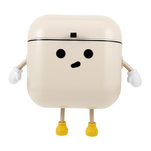 Caneca de basura colgante para cocina beige rectangular