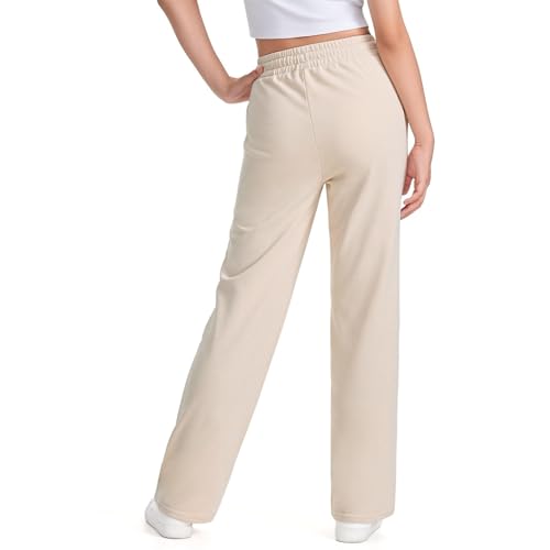 Girls Preppy Sweatpants Straight Leg Baggy Joggers Drawstring Elastic High Waisted Trendy School Athletic Pants3