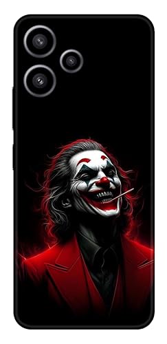 Image of Premium Printed Mobile Back Skin Sticker Compatible for Xiaomi Redmi 12 (5G) with Easy and Self Installation Kit (Joker - Design-5)