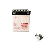 DESCRIPCIÓN DEL PRODUCTO Y CARACTERÍSTICAS: - BATERÍA YUASA YB14-B2 12V / 14AH - En el título indicamos el modelo específico para tu moto o scooter - Completo confeccionado