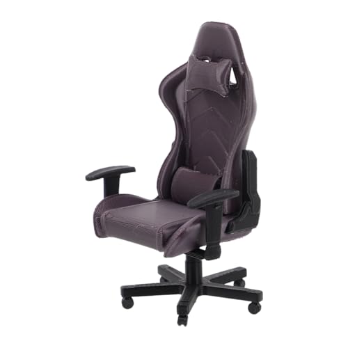 HANABASS 1:12 Gaming Tisch und Stuhl Set – Miniatur-Gaming-Möbel für Puppenhäuser, Deko-Zubehör mit realistischem Design für Spielzimmer-Szenen HANABASS 1:12 Gaming Tisch und Stuhl Set – Miniatur-Gaming-Möbel für Puppenhäuser, Deko-Zubehör mit realistischem Design für Spielzimmer-Szenen