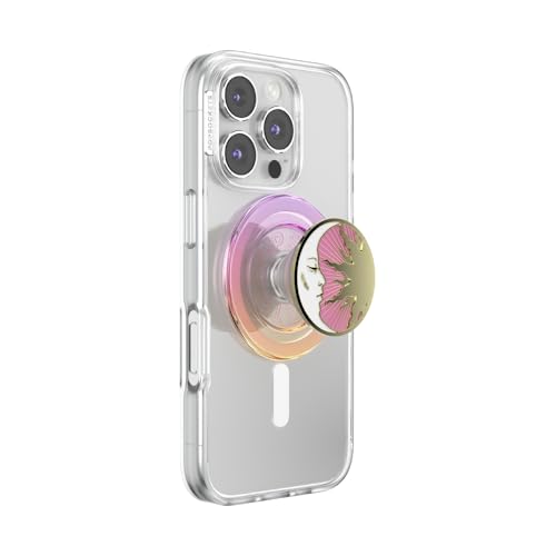 PopSockets Phone Grip for MagSafe Magnetic Holder Phone Stand Enamel - Lunar Dreams Pink
