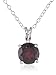 Sterling Silver 8mm Round Gemstone Pendant Necklace, 18"