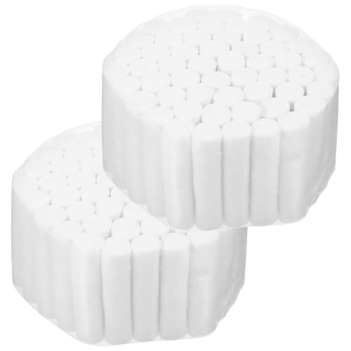 Lurrose Watterollen aus Baumwolle für Lippen Tattoo Saugfähiges Wattebausch Satz zur Mundpflege und Blutstillung Vielseitig für Tattoo Zahnpflege und Nasenbluten Zufällige Zufällige Farbe