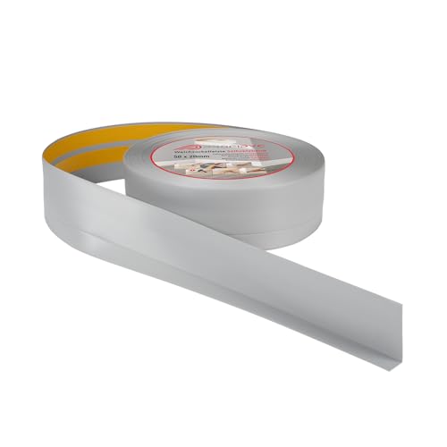 ProfiPVC Weichsockelleiste - Abschlussleiste aus PVC 50x20mm 10 Meter,...