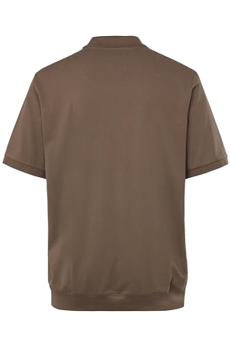 JP 1880, Męskie, duże rozmiary, polo krój brzucha, brązowy, 5XL