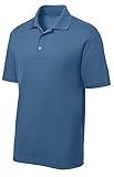 DRIEQUIP Moisture Wicking Mens Short Sleeve Polo Sizes XS-4XL