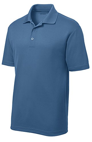 DRIEQUIP Moisture Wicking Mens Short Sleeve Polo Tee in XS-4XL