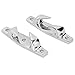 Mooring Cleat, 2pcs 6in Anchoring Mooring Cleats Left and Right Hollow FairStainless Steel Marine Boat Ac for Fair Boat Mooring Cleat Mooring Cleat Boat Bow Chocks Boat Fair Anchoring Parts Dock