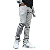 COMON GOLF(コモンゴルフ) ゴルフウェア メンズ パンツ 裏起毛 ストレッチ 裏フリース 防寒パンツ 大きいサイズ 暖かい ボンディング 秋冬 秋 冬 CG-NF1901 L グレー