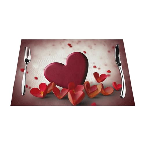 Lot de 6 sets de table de cuisine lavables et antidérapants