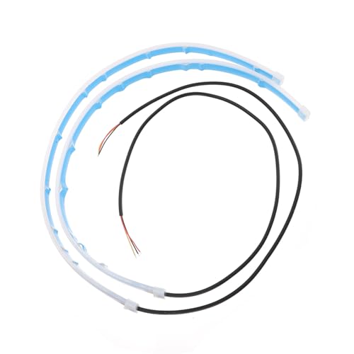 RUNROTOO 2�Z�b�g 60cm 12V�ԗp�f���A���J���[�f�C�^�C�������j���O���C�g �h��LED�X�g���b�v�o�[ �z���C�g�Ƃ����뗬���E�C���J�[�Ή� ��