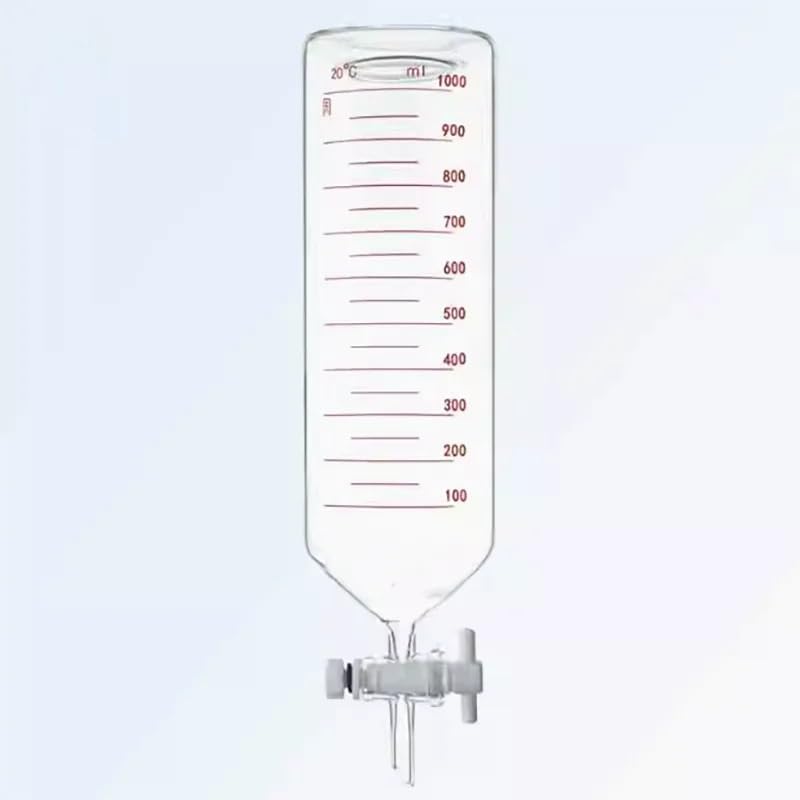 Bottiglia for estrazione da laboratorio in vetro da 1000 ml con imbuto estrattore a getto-1pz