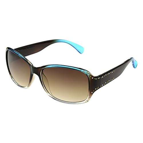 Panama Jack Women’s Studded Square Sunglasses, Turquoise/Blue Crystal, 59 for $19.99 at Amazon