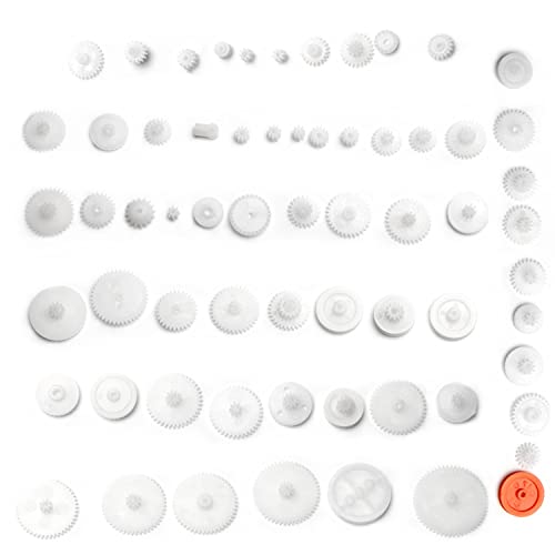 Fielect 64 Type Plastic Gears Kit Plastic Gears Plastic Crown Gear Single Double Reduction Gear Worm Gear For Dc Motor Diy Model Toys 1Pcs #TOP2