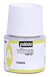 Pebeo Vitrea 160 Glass Paint - Water-Based Transparent High-Gloss Color Paints for Glass, Non-Toxic & Heat Safe, 45 ml Bottle, Glossy Thinner