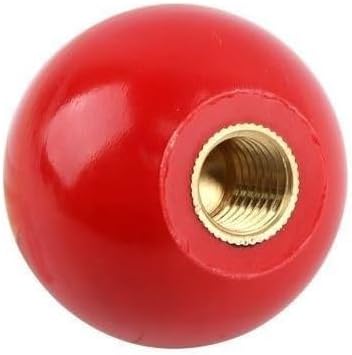 Red Black Bakelite Handle Resin Ball Operating Rod Ball Handle Ball Resin Ball Knob Furniture Machine Tool Replacementm M4-M16 (Size: M5-16, Color: QBA-Red)