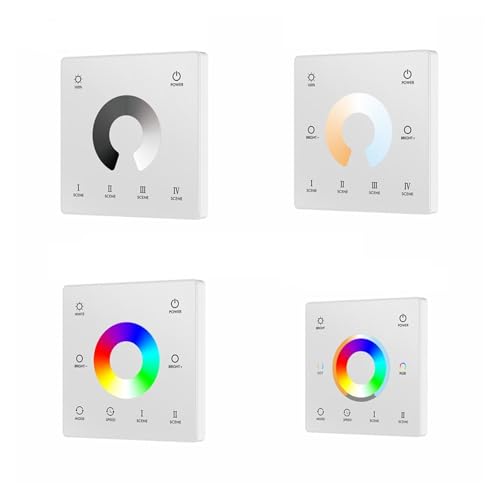 Atenuador táctil LED blanco para una zona de luz 3