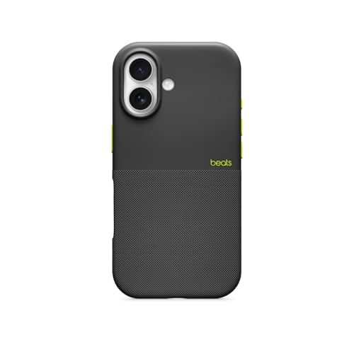 Beats Coque Haute résistance pour iPhone 17 équipée MagSafe avec Commande de l'appareil Photo, Protection Contre Les Chutes et Les Rayures, Fini Mat texturé - Noir Everest