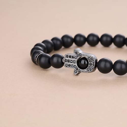 COAI Hamsa Hand Bracelet, Evil Eye Protection Bracelet for Men Women4