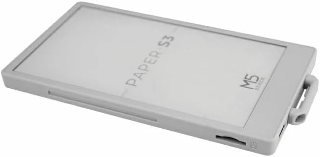 M5Stack PaperS3 4.7" Touch-Enabled E-Ink Screen with 540×960 Resolution, ESP32S3 Development Kit, 1800mAh Battery, 2.4GHz Wi-Fi, Gyroscope, 8MB RAM, 16MB Flash, ESP32S3R8 Dual-Core 240MHz, C1