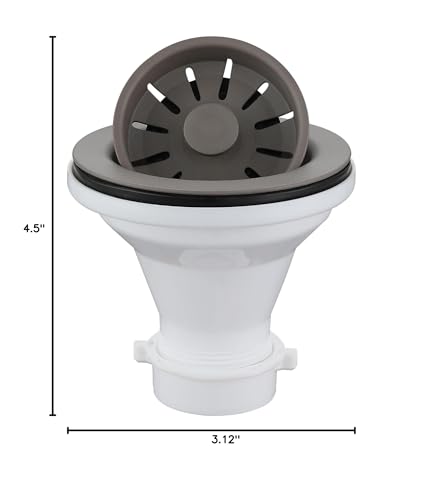 Colador para fregadero de cocina Karran 3-1/2 in concreto miniatura 4