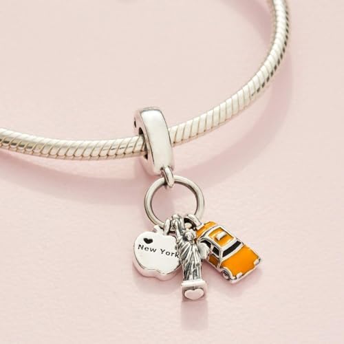 Christmas Charm 925 Sterling Silver Pendant,Jewelry Beads Gifts for Women Bracelet&Necklace4