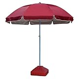 KHDONT Gartenschirm, rot, Terrassenschirm, Outdoor, Tischmarkt, verstellbar, Sonnenschirm,...