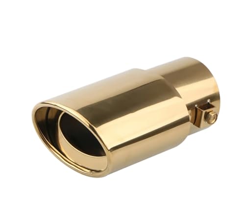 Tuyau d'échappement universel voiture silencieux pot d'extrémité inox chrome pointe de queue gold