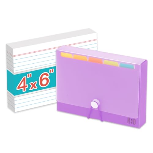 Étui pour cartes d'index de révision au bureau ou à l'université H4D