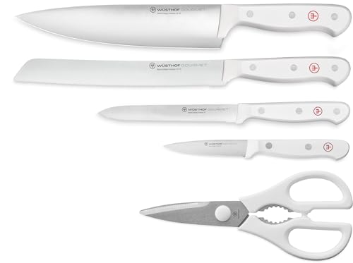 WÜSTHOF Gourmet White 5-Pc Chef's Essentials Set