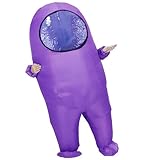 Impostor Inflatable Costume for Adult Funny Halloween Spacesuit Costume Astronaut Figures for Adult Game Fans