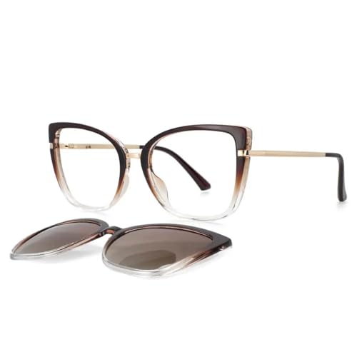 Lunettes anti-lumière bleue protégeant les yeux avec clip solaire aimanté UV400