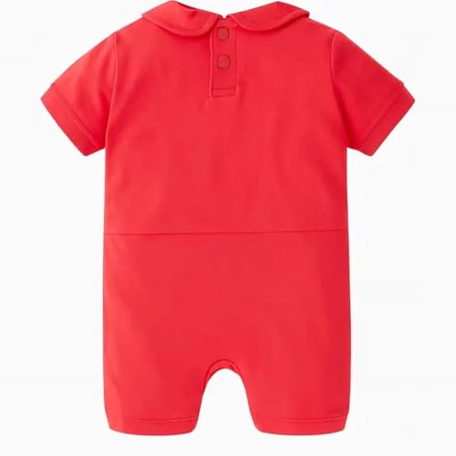 stylesilove Baby Boy Short Sleeves Chic Car Racer Cotton Romper Halloween Baby Boy Clothes