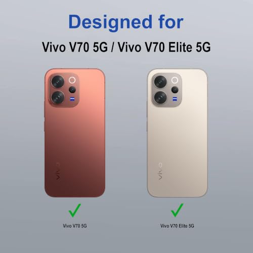 Image of Zapcase Back Case Cover for Vivo V70 5G | Magnetic Case with Built-in Metal Ring | Supports MagSafe Charger, Wallet & Car Mount | Shockproof Hybrid PC + TPU | Blue