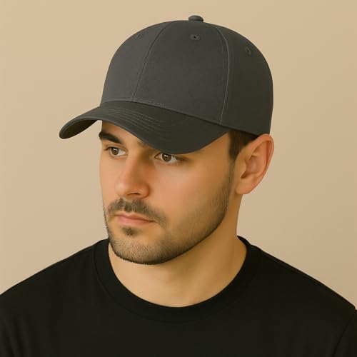 Image of Amazon Brand - Anarva Unisex Cotton Baseball Cap | Adjustable Strap | Breathable Eyelets | Sweatband | Casual Sports Cap for Men & Women