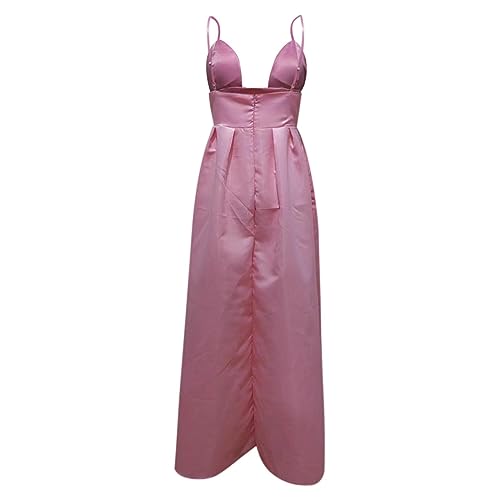 Robe de soirée coupe ajustée fendue rouge dos nu halter - 3